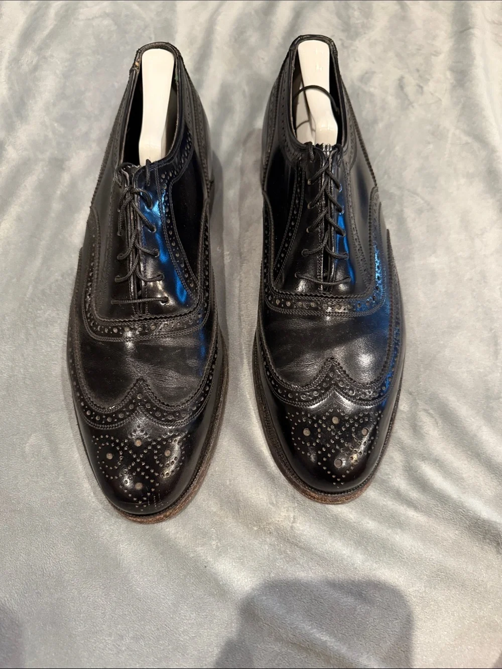 Florsheim Black Leather Wingtip Brogues